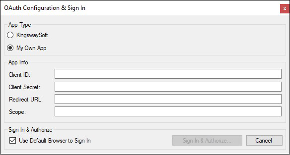 SSIS Zoho Desk Connection Manager - OAuth Page